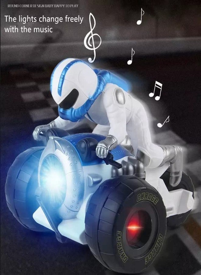 plutofit Rotating Stunt Musical Motorcycle 360° Rotating Racing Rc Motorbike With Music|Riding Figure Car Toys|Best Gift For Kids|Multicolor - Image 4